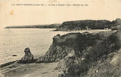 Saint-Nazaire (Loire-Inf.) — A Costa de Bonne-Anse — Rocher do Leão