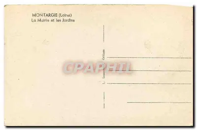 Montargis (Loiret) — Rada Miejska i Ogród — L. Lenormand, Orléans — Rewers