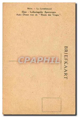Metz — Katedra — Wydawca: BRIEFKAART — Rewers