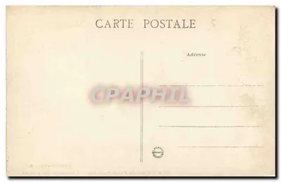Palácio de Fontainebleau — A Escada do Cavalo de Ferro — Coleção Artística L. M. — Verso