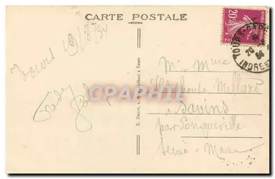 Tours (Indre-et-Loire) - Catedral Saint-Gatien e parte Leste da Cidade - A.P. — Verso