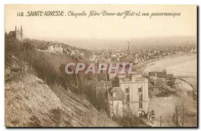 Sainte-Adresse. Capela Nossa Senhora dos Mares e vista panorâmica — C. M. T. Halle, n°112