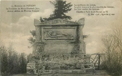 Túmulo de Marie Elisabeth Joly — Environs de Potigny — E. Biot, editor, Paris