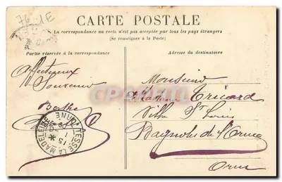 Rouen - Dom Diany z Poitiers na placu św. Andrzeja — n°443 — Rewers
