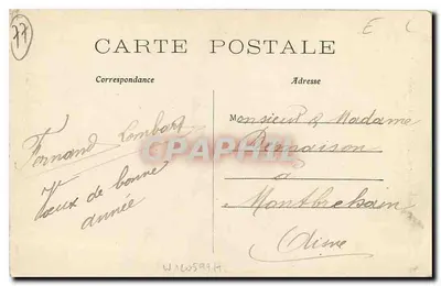 La Ferté-sous-Jouarre — O Hotel de Ville — Editor Duburecq — Verso