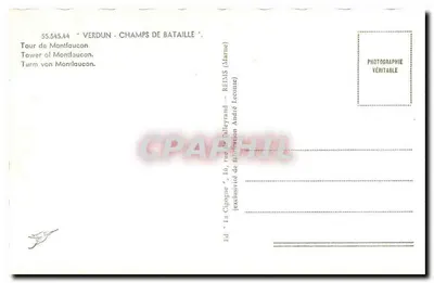 Monumento aos Mortos de Verdun — Torre de Montfaucun — La Cigogne — Verso