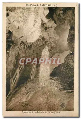 Poço de PADIRAC (Lot) — Descida para a Galeria da Fonte — n°56