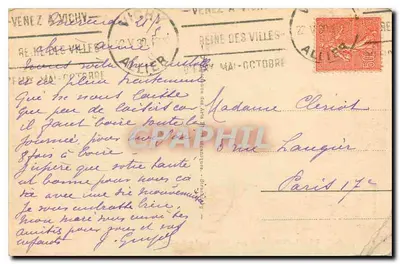 A ARDOISIÈRE perto de VICHY — O rio — editor anônimo, n° 315 — Verso