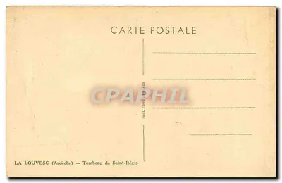 Túmulo de Saint-Régis — La Louvesc (Ardèche) — Verso
