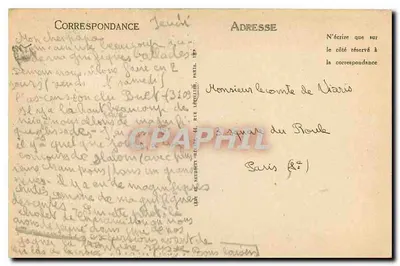 Tarjeta postal antigua Massif du Mont-Blanc — Env. d'Argentière (Hte-Savoie) — Le Chalet de Charamillon et le Mont-Blanc — LL. — Reverso