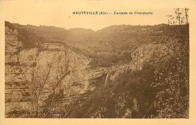 Hauteville (Ain) — Cascade de Charabotte — Editores Mignet Fils, Livreiro