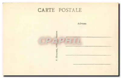 NANTES — Entrada do Castelo dos Duques da Bretanha (século XV) — F. Chapeau, editor, Nantes — Verso