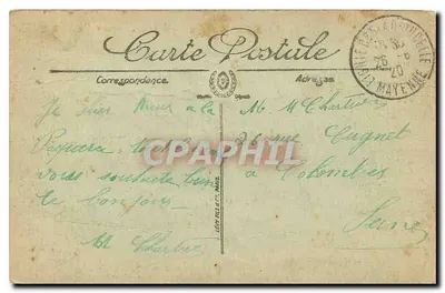 Lignières-la-Doucelle — As Rochas e Calvário de Orgères — Edição Martineau, Foto. A. Blanc-Dubour — Verso