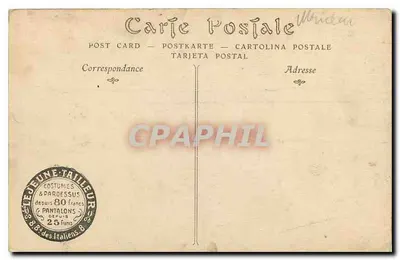 Vista de montanhas e vale — Editor: J. Trilleur, Pantalons, França — Verso