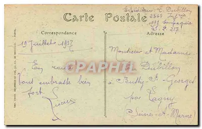 Noyon — Place de l'Hôtel-de-Ville, a Fonte — ND. Fot. — Verso