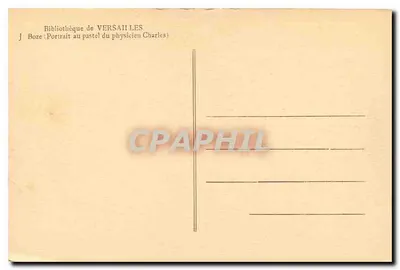 Portret Charlesa Boze — Biblioteka w Paryżu — J. Boze — Rewers