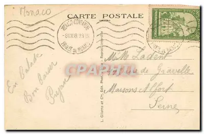 Monte-Carlo — O Casino — L. Gilletta e Cie, Editora, n° 762 — Verso