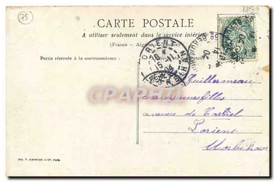 Paris — A Câmara dos Deputados — Imp. P. Schreiner e Cie, Paris — Verso