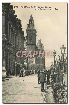 Paris — Le Marché aux Fleurs et la Conciergerie — L.L.