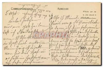 Paris — Le Marché aux Fleurs et la Conciergerie — L.L. — Verso