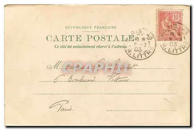 Fonte de São Miguel — Paris — editada por St. & Co. à D. 10658 — Verso