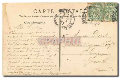Avenue des Champs Elysées — Parijs — Uitgave E. L., Parijs, n°98 — Achterkant