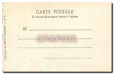 Paris — A praça da Concórdia — Coleção do PETT PARISIEN, N° 8 — Verso