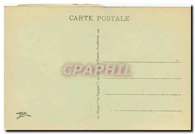 Mulhouse - Hotel delle Poste — editore Carte 'La Cigogne' a Strasburgo — Verso