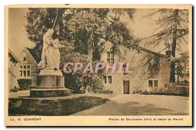 Domrémy — Casa de Santa Joana d'Arc e estátua de Mercié — LL 12