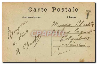 Alençon — A Torre Coroada do Castelo dos Duques — Éd. M. L. — Verso