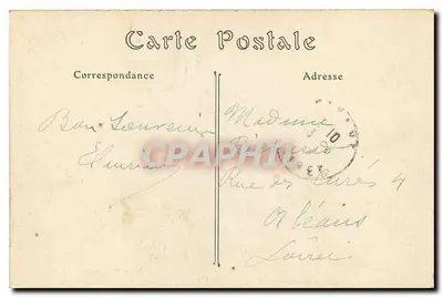 Belle-Île-en-Mer — A Ponta dos Pouldains sob tempestade — Cliché E. de B. — Coleção Anglaise — Verso
