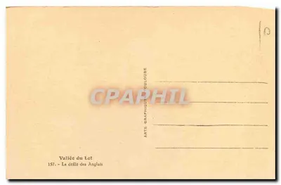 Valle del Lot — Il passo degli Inglesi — Arts Graphiques Toulouse — Verso