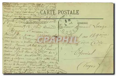 Besançon — Statua di Jouffroy — Editore: M. M. (N° 37) — Verso