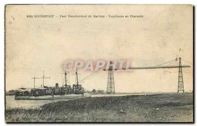 Rochefort — Most Przeciwległy w Martrou — Torpilery w Charente — nr 4184