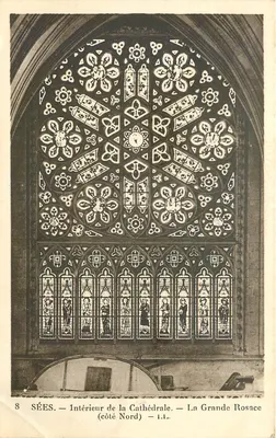 Sées — Interior da Catedral — A Grande Rosace (lado Norte) — Editor: , n°8