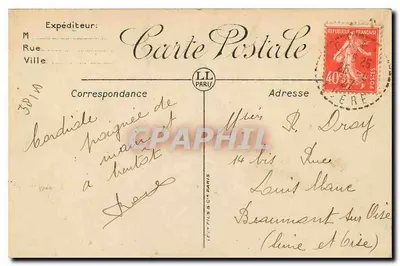 Sassenage — O Castelo de Beauchevoin — Edit. Chapays — Verso
