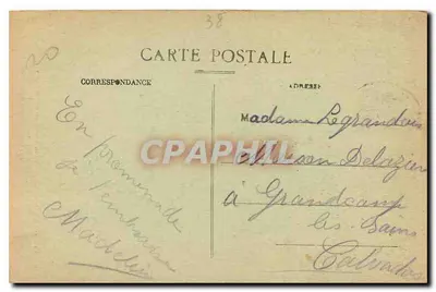 La Balme-les-Grottes — Wyjście z jaskini z dawną kaplicą — Wydawca nie widoczny, numer seryjny 39 — Rewers