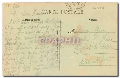 Angers - Castelo do Castelo — editor Armand et Nozais, n°79 — Verso