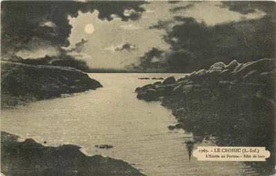 A Entrada no Porteau — Efeito da lua — LE CROISIC (L.-Inf.)