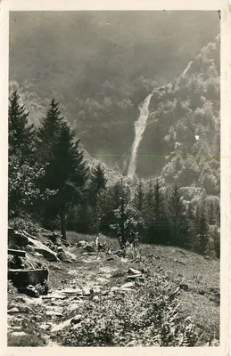 Dauphiné-Isère — La Ferrière d'Allevard — Cascata do Pissou — Edição Albert Feucher, Allevard-Fond-de-France