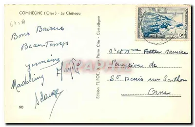 Compiègne (Oise) - Il Castello — Edizione Flipot, n° 6078 — Verso