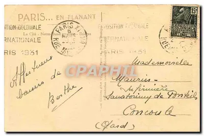 Paryż — Widok Seiny z Notre-Dame i mostami — Les Éditions d'Art Yves Bridges, n° YV09 — Rewers
