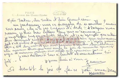Plaats de Concordie — uitzicht richting het Triomfboog — uitgever Chantal — Achterkant