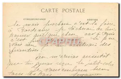 Palast des Senats — Paris — Verlag B.D. n°4212 — Rückseite