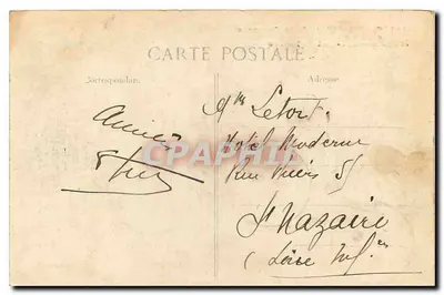 Parigi – Piazza della Concordia — La Statua di Strasburgo e l’Automobile-Club de France — editore non identificato, n° di serie 4122 — Verso