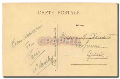 Paris — A Igreja da Madeleine — editor Jan, n°4 — Verso