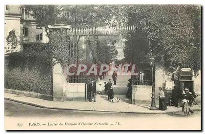 PARIS — Eingang zum Museum für Naturgeschichte — LL. n° 877