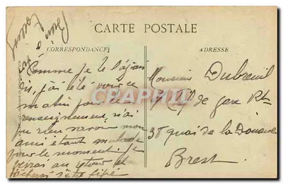 Praça Vendôme e Coluna Vendôme — Paris — editor B.D. n°4008 — Verso