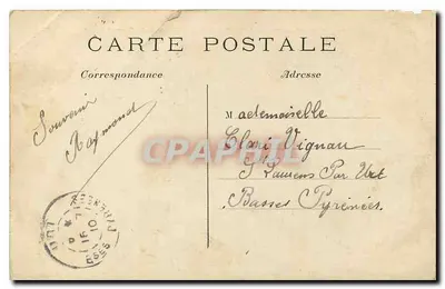 PARIS – Place de la Concorde – Estátua de Strasbourg — J. II. — Verso