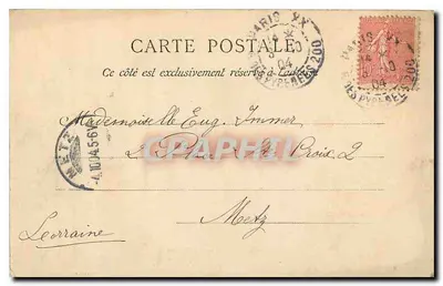PARIS — La Bourse — Wydawca nieznany, n° 18 — Rewers